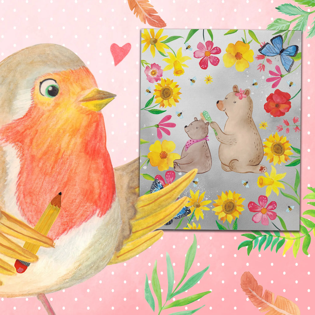 Malowanie według numerów niedźwiedź dziecko Kunstwerk, Malen nach Zahlen, Ausmalbild, Familie, Vatertag, Muttertag, Bruder, Schwester, Mama, Papa, Oma, Opa, Mutter, Mutti, Geschenk