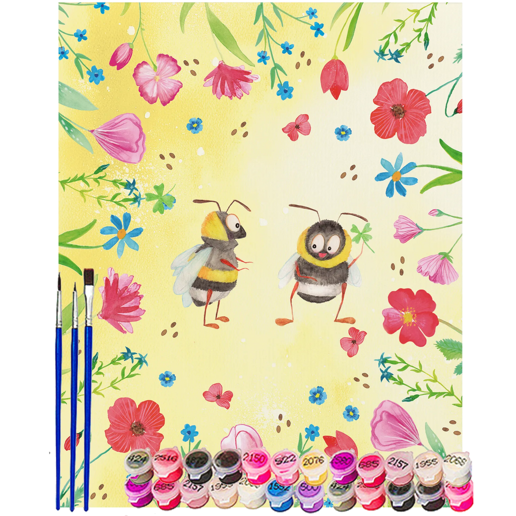 Malowanie według numerów Trzmiele koniczyna DIY, Kunstwerk, Kreativität, Künstler, Ausmalbild, Bastelidee, Baseln, Malen nach Zahlen, Malen, Tiermotive, Gute Laune, lustige Sprüche, Tiere, Biene Deko, Biene, Spruch positiv, glücklich sein, Spruch fröhlich, glücklich werden, Hummel, Spruch schön