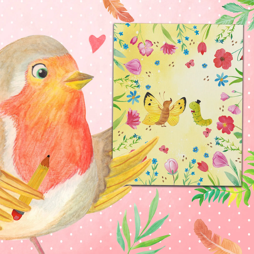 Malowanie według numerów gąsienica motyl Motywy zwierzęce, dobra energia, zabawne powiedzonka, zwierzęta