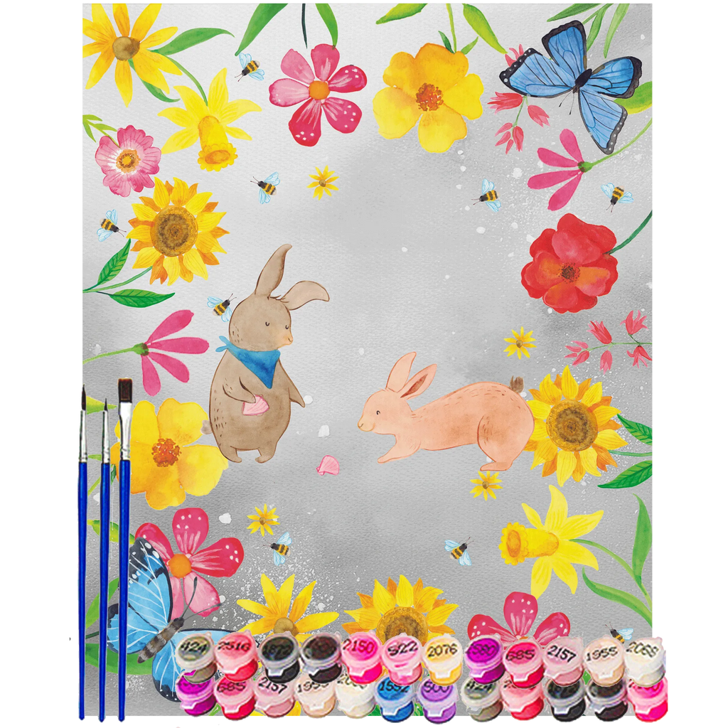 Malowanie według numerów Muszla królików Rodzina, Dzień Ojca, Dzień Matki, brat, siostra, mama, tata, babcia, dziadek