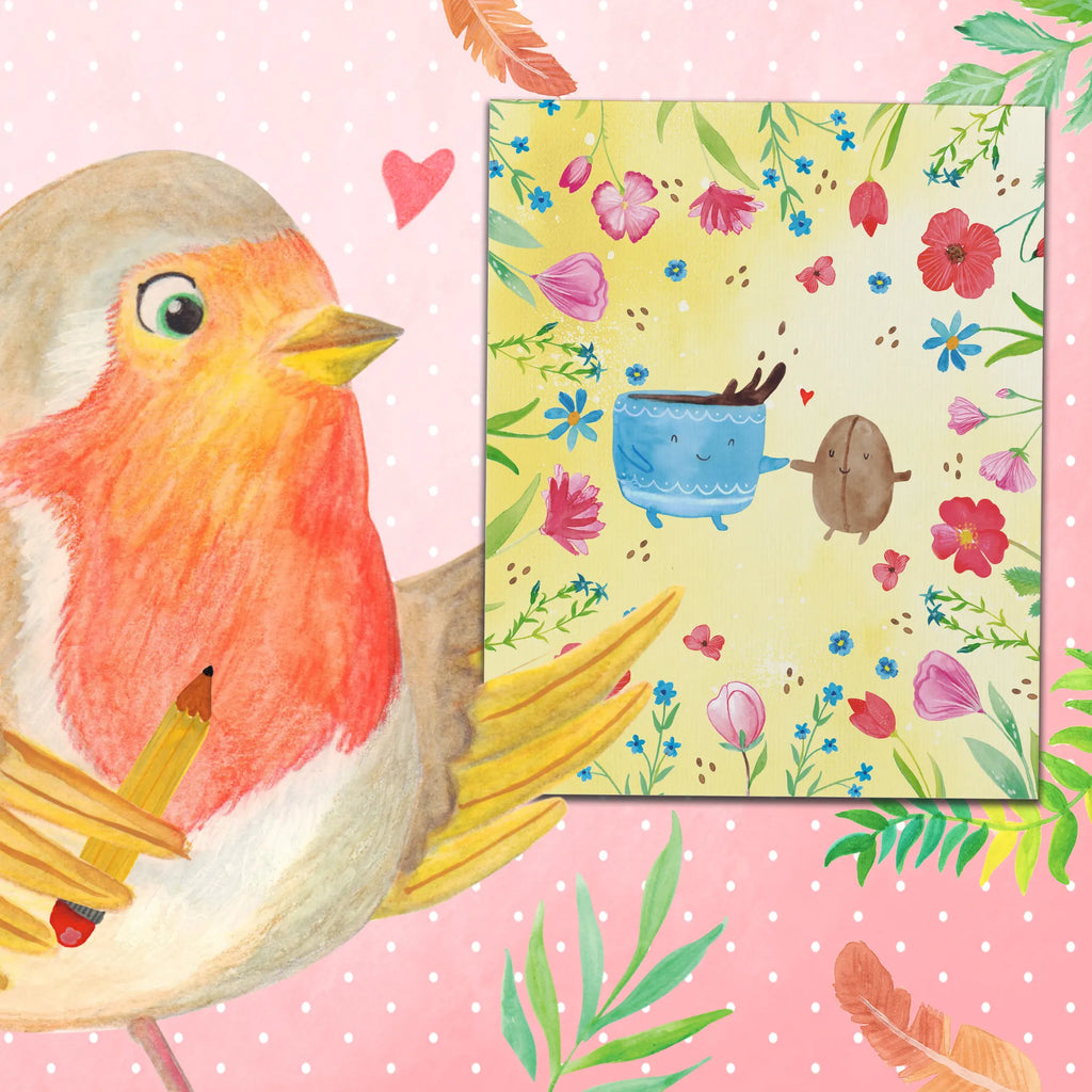 Paint by Numbers Coffee Bean small animals, cute, funny, cute animal motives, hand drawn, small world, funny sayings, good mood, happy, gifts, gift ideas, special gifts, animal lover, card, happiness, pleasure, coffee bean, satisfaction, Coffee