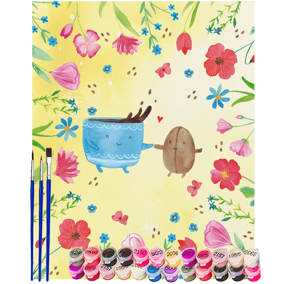Malen nach Zahlen Kaffee Bohne acryl malset, kreativ set, leinwand malerei, leinwand malset, Malen nach Zahlen Leinwand, malerei nach zahlen, Malen nach Zahlen Bild, acrylmalerei set, Acryl Malen nach Zahlen, malset, malen mit zahlen, diy set, DIY Malen nach Zahlen, Malen nach Zahlen, Zahlenbild, malen nach zahlen set, Lustige Sprüche, Tiere, Tiermotive, Gute Laune, Zufriedenheit, Kaffee, Genuss, Kaffeebohne, Glück