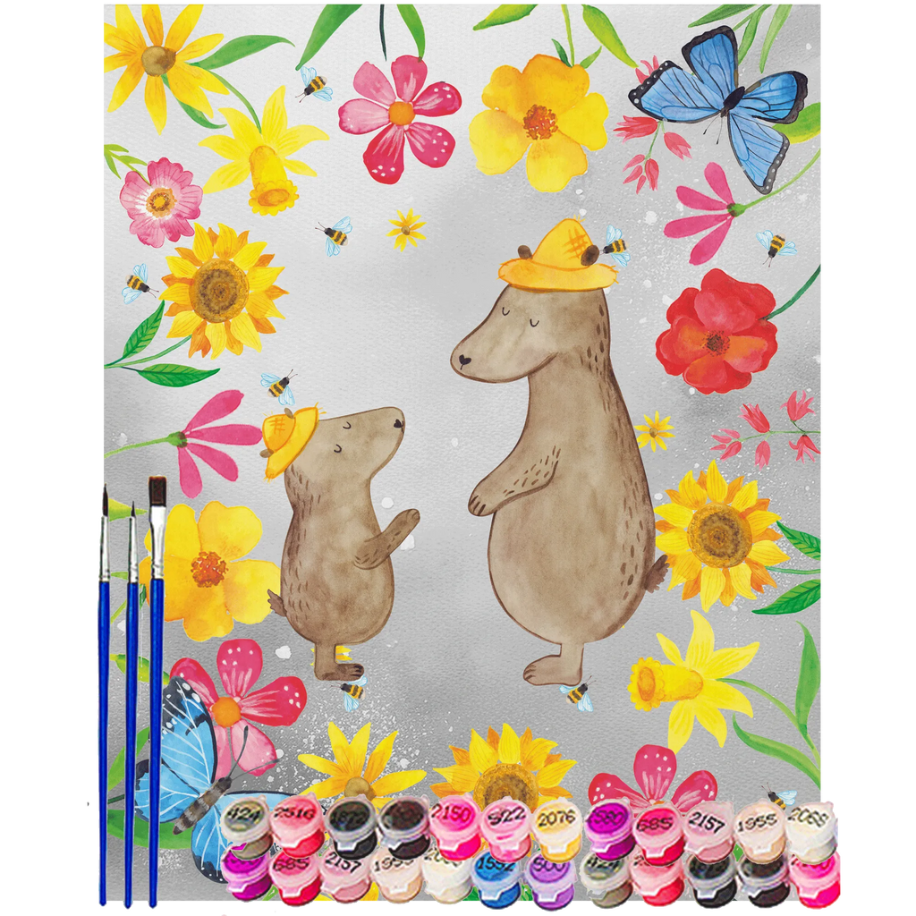 Malowanie według numerów Niedźwiedzie z kapeluszami Ausmalbild, Malen nach Zahlen, Kunstwerk, Familie, Vatertag, Muttertag, Bruder, Schwester, Mama, Papa, Oma, Opa, Dad, Kinder, Vater-Sohn, Bär, Sohn, Papi, Vater, Bären, Vorbild, Söhne, Daddy, Family, Kind, Paps, Lieblingsmensch