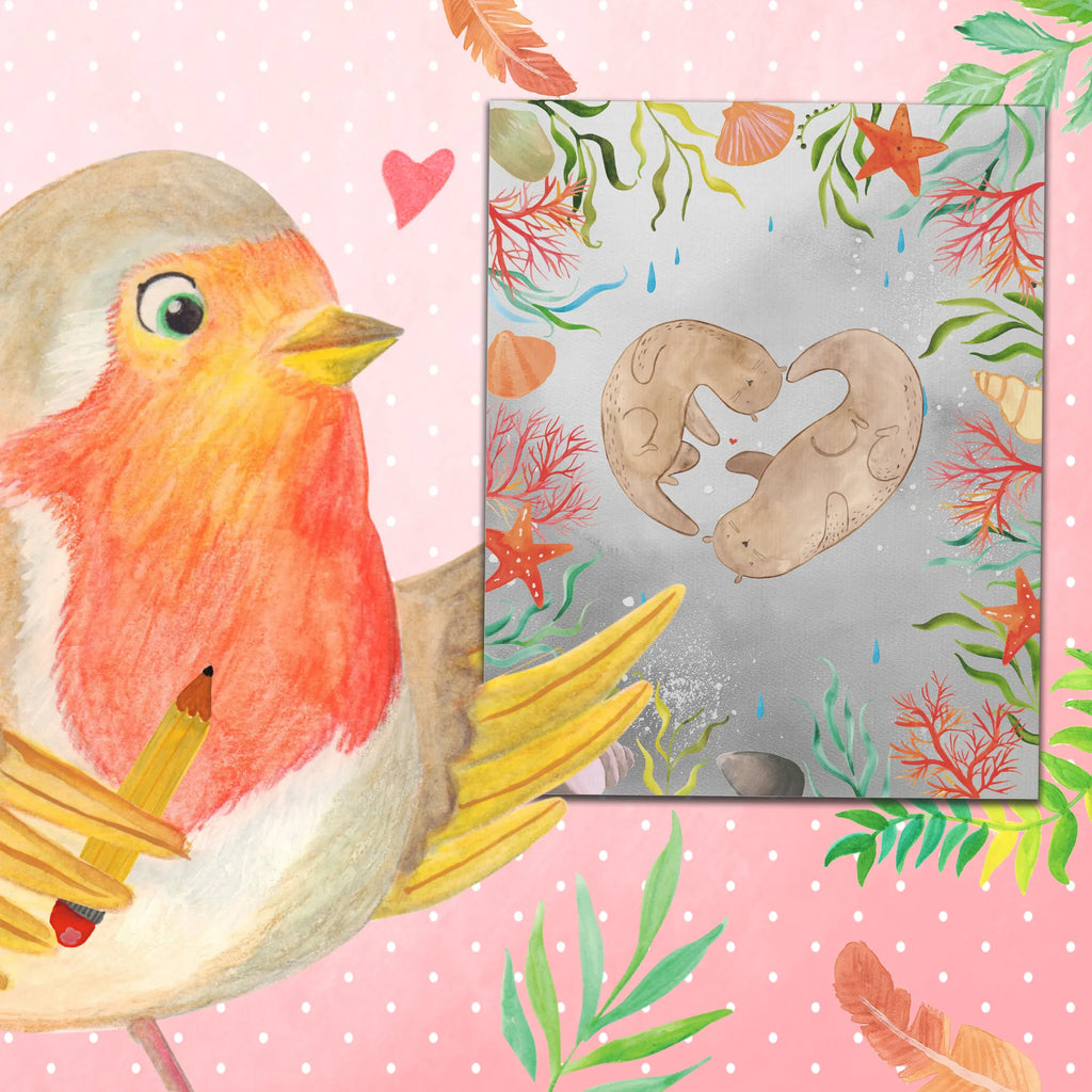 Malowanie według numerów wydra serce Kuna, wydra, morska wydra