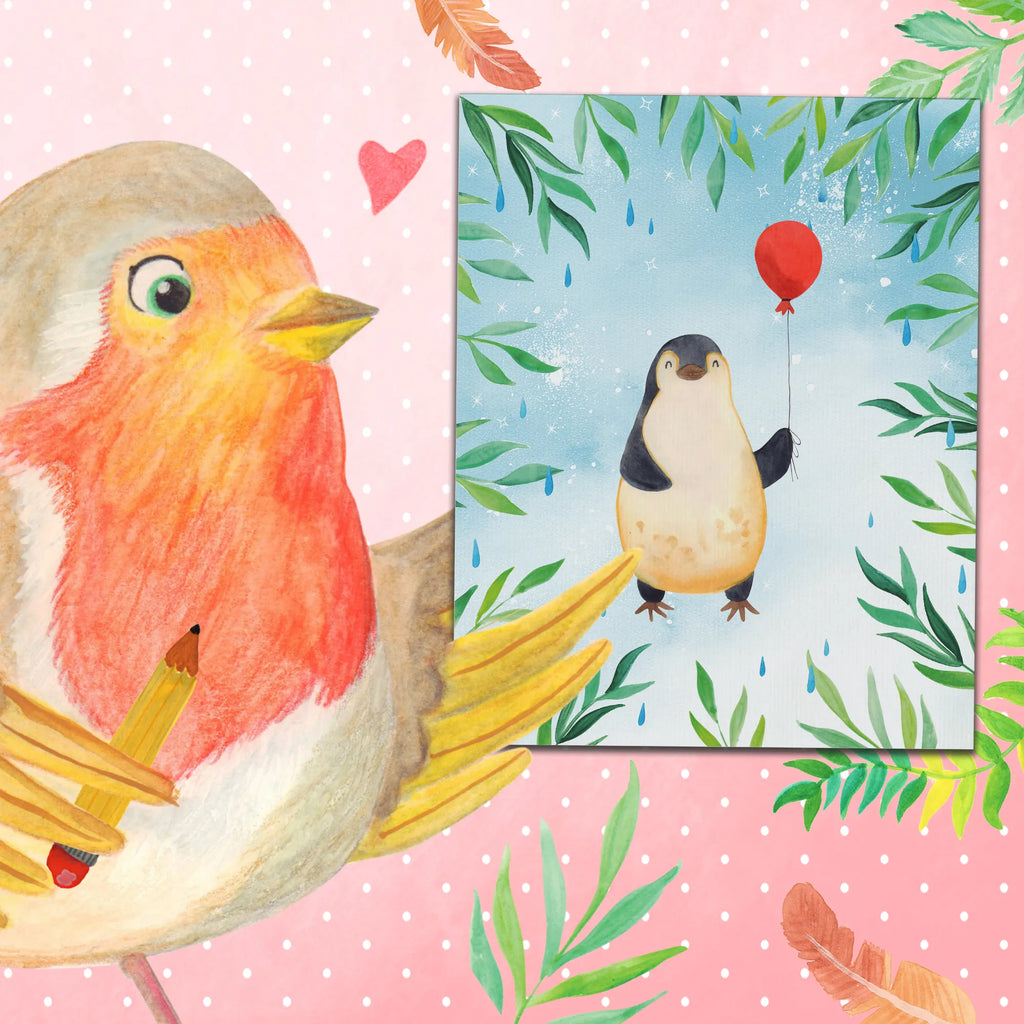 Malowanie według numerów pingwin balon Pinguin