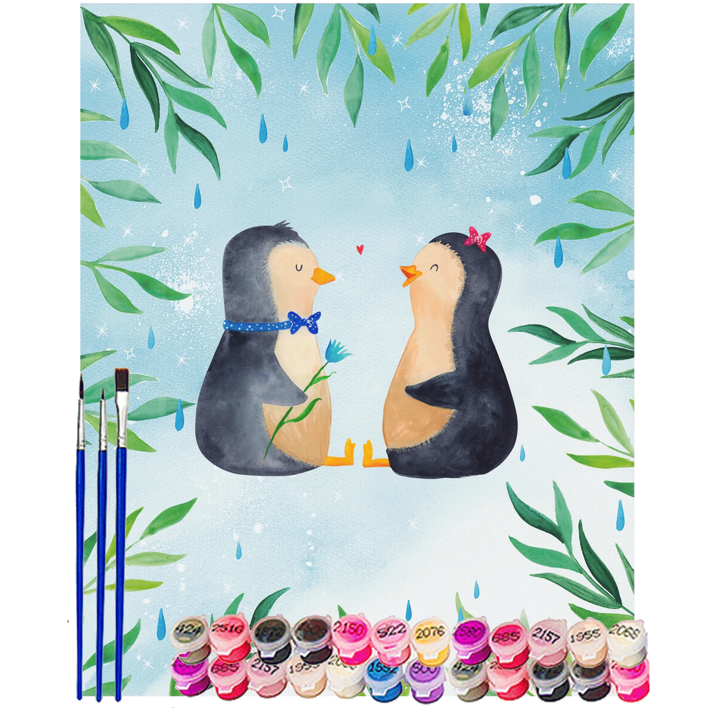 Malowanie według numerów Pingwin para Bastelidee, Malen, DIY, Ausmalbild, Künstler, Kunstwerk, Malen nach Zahlen, Kreativität, Baseln, Pinguin, Hochzeitstag, Verlobung, Liebe, Jahrestag, Liebesbeweis, Hochzeit, große Liebe, Liebesgeschenk, Traumpaar, Pinguine, Liebespaar, Hochzeitsgeschenk