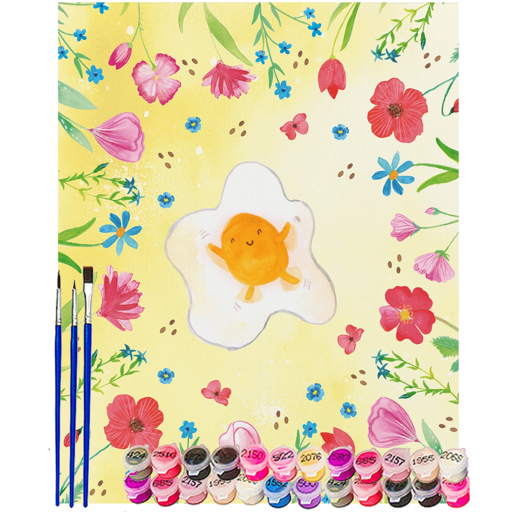 Malowanie według numerów jajko sadzone jajko Bastelidee, Kreativität, DIY, Ausmalbild, Kunstwerk, Malen nach Zahlen, Baseln, Malen, Künstler, Tiermotive, Gute Laune, lustige Sprüche, Tiere, Spiegelei, Glücklich, Ei, Liebe, Tag, Schön