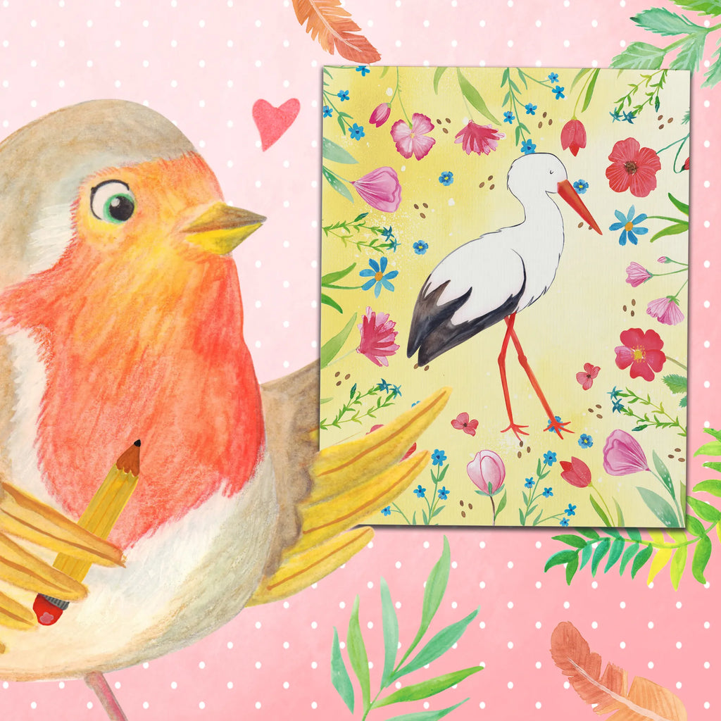 Malowanie według numerów Bocian Motywy zwierzęce, dobra energia, zabawne powiedzonka, zwierzęta