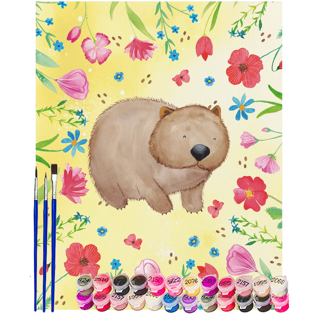 Paint by Numbers Wombat Ausmalbild, Baseln, Kreativität, DIY, Malen nach Zahlen, Kunstwerk, Künstler, Malen, Bastelidee, Tiermotive, Gute Laune, lustige Sprüche, Tiere, Spruch, Australien, Wombat, Das Leben ist schön, Motivation