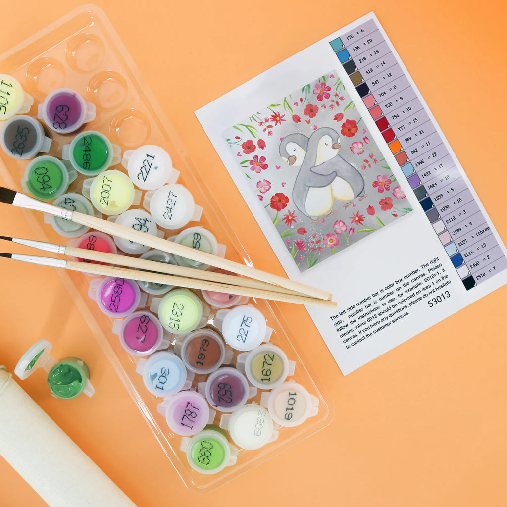 Paint by Numbers penguins Cuddle Kreativität, Kunstwerk, Ausmalbild, Malen nach Zahlen, Künstler, DIY, Malen, Bastelidee, Baseln, Liebe, Partner, Freund, Freundin, Ehemann, Ehefrau, Heiraten, Verlobung, Heiratsantrag, Liebesgeschenk, Jahrestag, Hocheitstag, Mitbringsel, Hochzeitstag, Geschenk für Frauen, Valentinstag, für Männer, Geschenk für Partner, Geschenk für Freundin, für Ehemann, Liebesbeweis