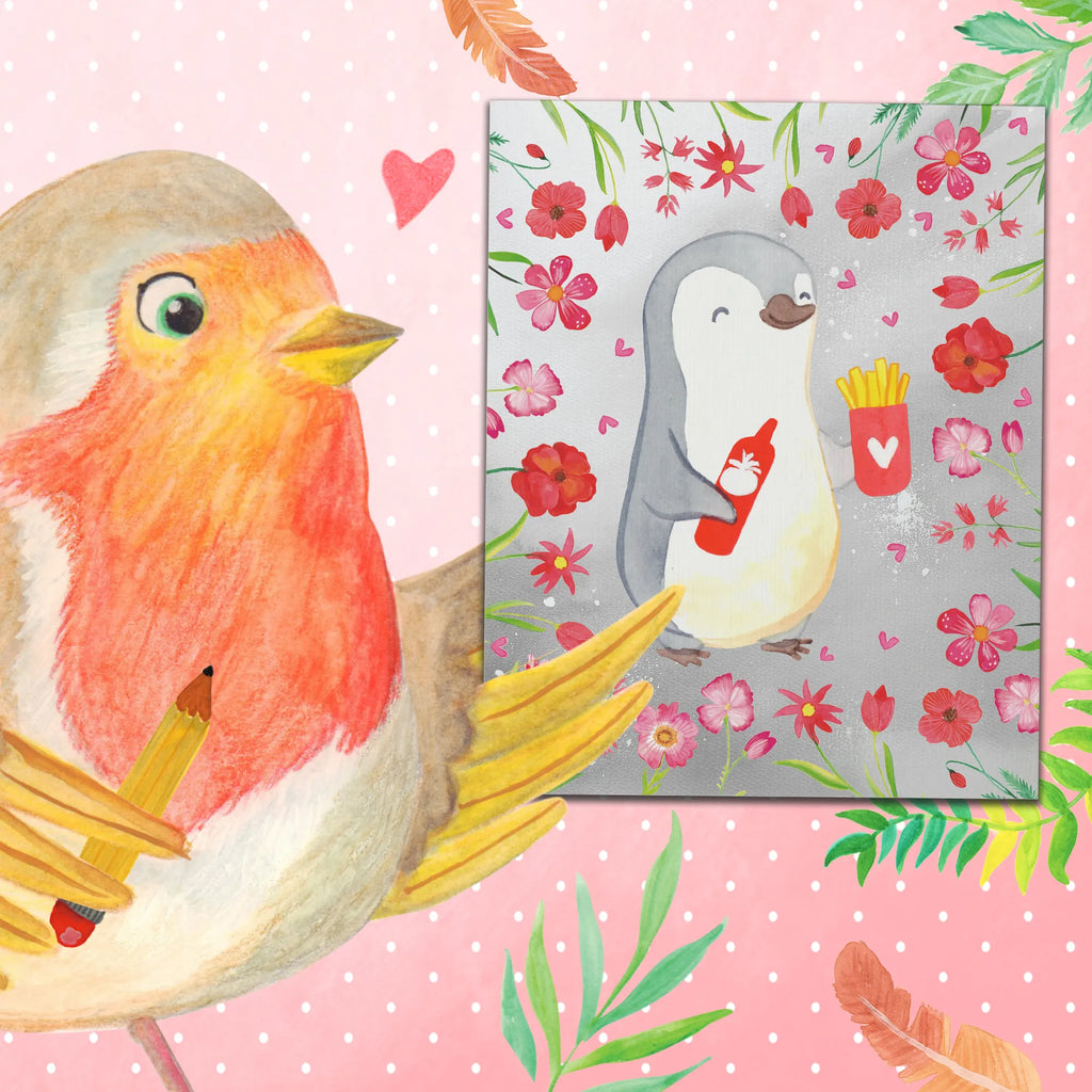 Paint by Numbers penguin French fries Love, Loving, Two, Together, Marriage, Engagement, Proposal of marriage, Love gift, gift for her, gift for him, anniversary gift, Valentine&#39;s Day Gift for Women Love Gift Anniversary Wedding Anniversary Party Favor Gift for Girlfriend Gift for Partner Boyfriend Gift Token of Love for Men for Husband