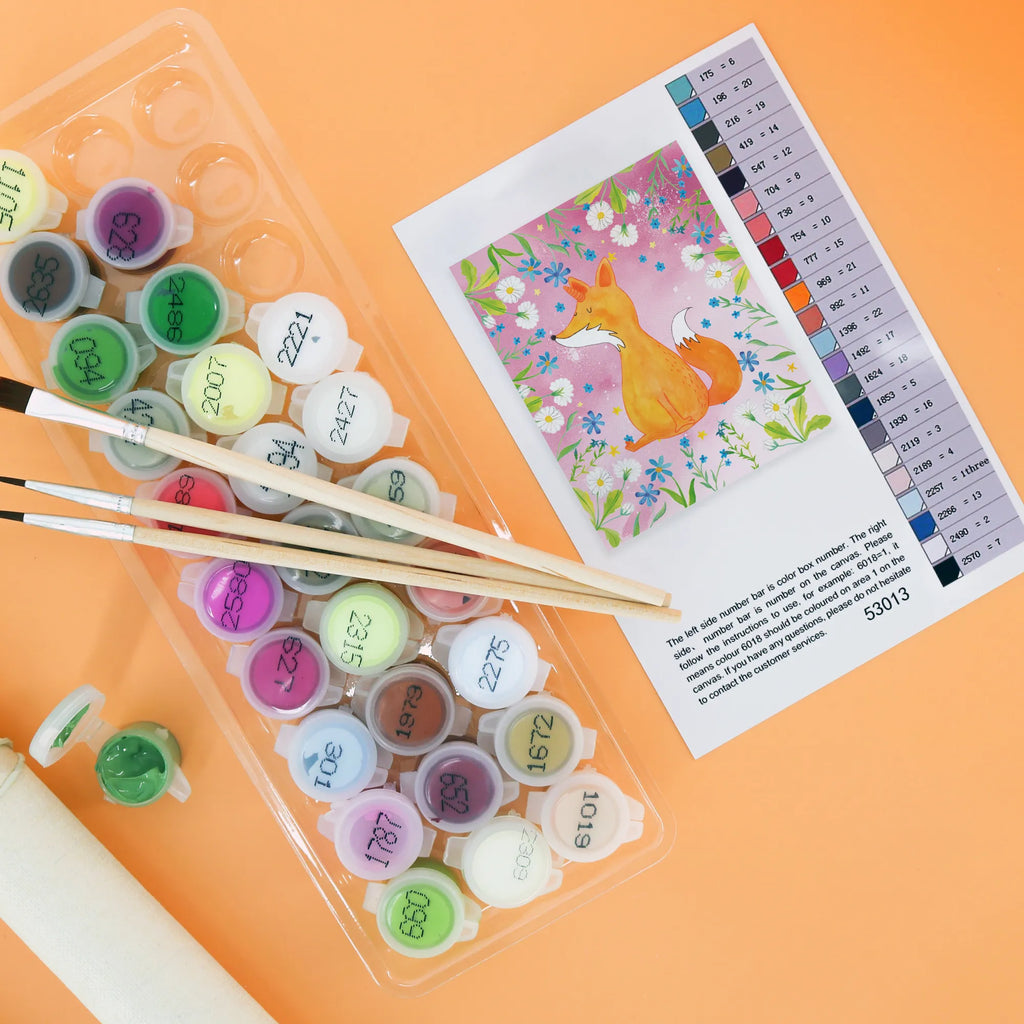 Paint by Numbers unicorn Fox Malen nach Zahlen, Kunstwerk, Ausmalbild, Malen, Künstler, Baseln, DIY, Kreativität, Bastelidee, Einhorn, Einhörner, Einhorn Deko, Unicorn, Fuchs, Unicorns, Fuchshorn, Foxycorn, Fuchshörnchen, Füchse