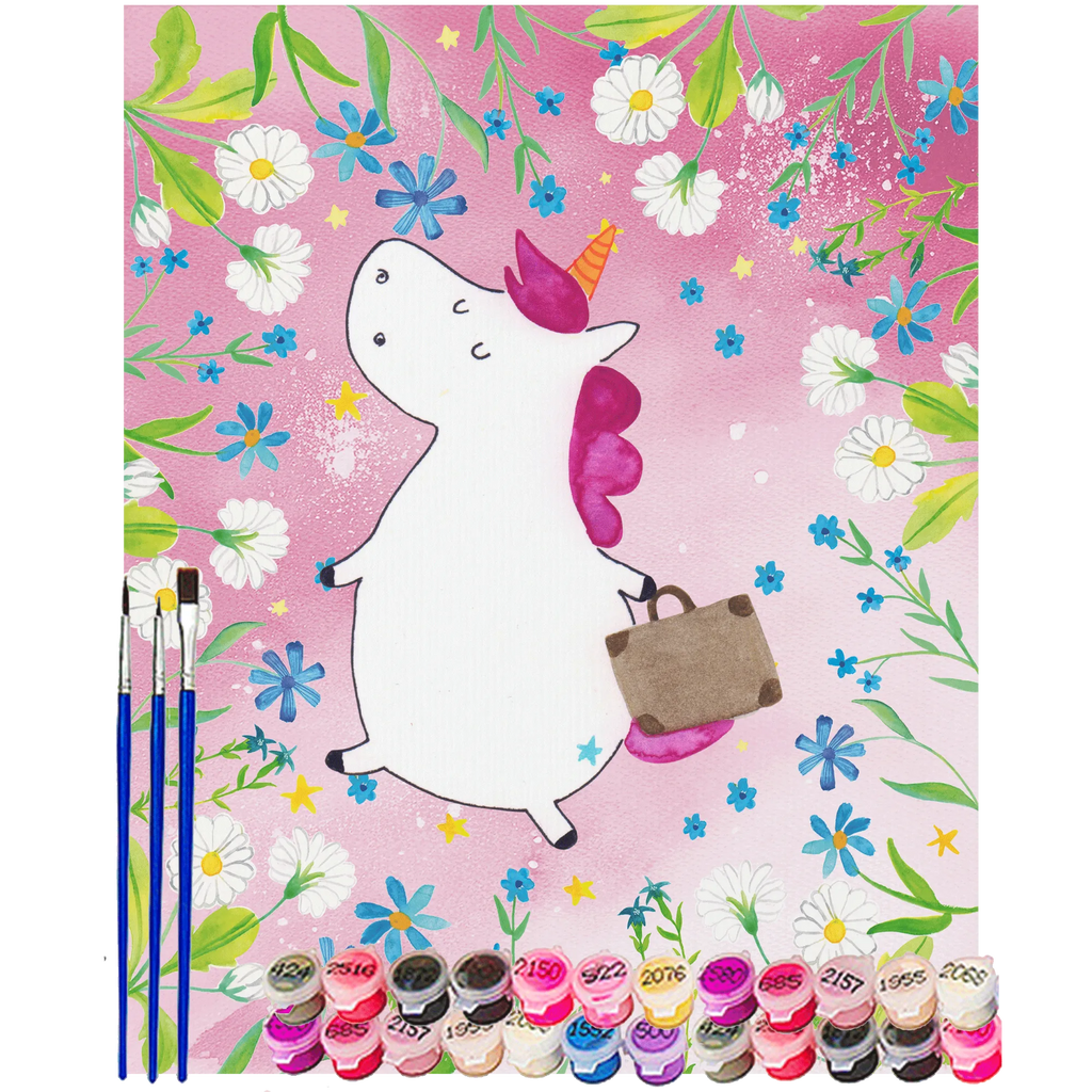 Paint by Numbers unicorn Suitcase Kreativität, Künstler, DIY, Kunstwerk, Malen, Malen nach Zahlen, Baseln, Bastelidee, Ausmalbild, Einhorn, Einhörner, Einhorn Deko, Unicorn, Kind, Gepäck, Abenteuer, Koffer, Verreisen, witzig, Erwachsen, Reise, unicorn, Spaß, lustig, albern