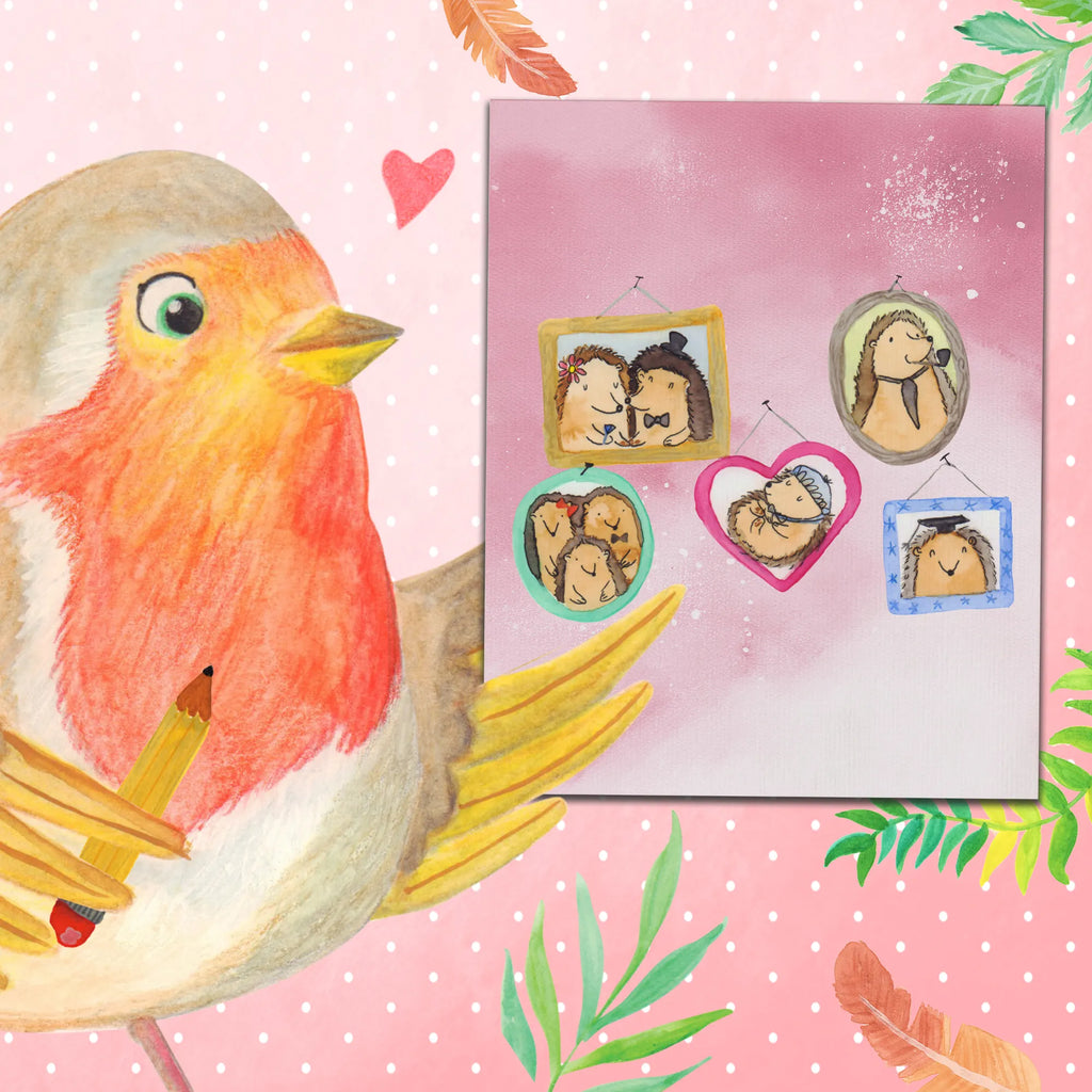 Malowanie według numerów Rodzina jeży Rodzina, Dzień Ojca, Dzień Matki, brat, siostra, mama, tata, babcia, dziadek