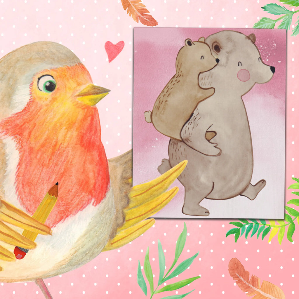 Malowanie według numerów Tata Niedźwiedź Rodzina, Dzień Ojca, Dzień Matki, brat, siostra, mama, tata, babcia, dziadek