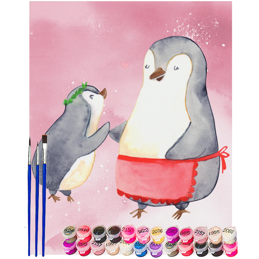 Paint by Numbers Penguin with child Kunstwerk, DIY, Malen, Ausmalbild, Künstler, Bastelidee, Kreativität, Malen nach Zahlen, Basteln, Muttertag, Papa, Mama, Vatertag, Bruder, Schwester, Familie, Opa, Oma, Mami, Geschenk, Mutter, Mutti, Geburststag