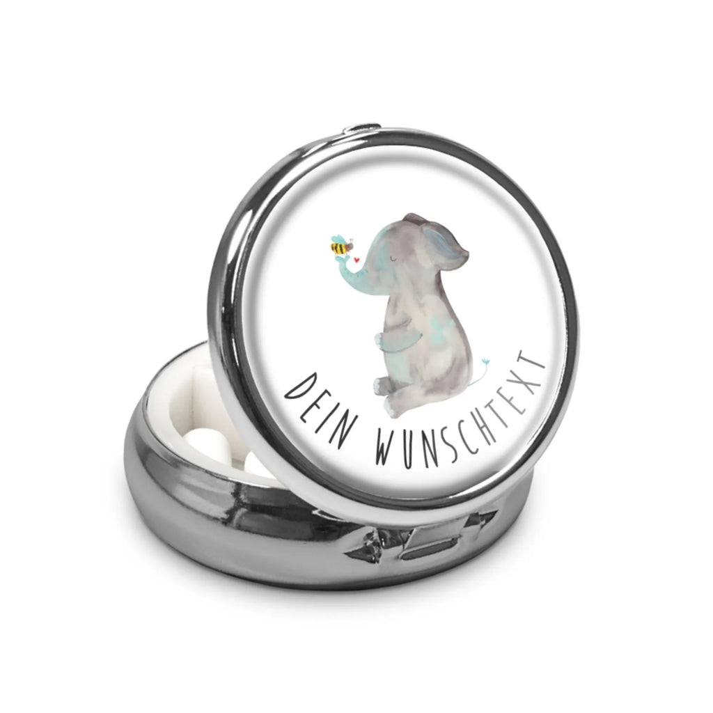 Personalisierte Pillendose Elefant Biene Personalisierte Pillendose, Personalisierte Tablettenbox, Personalisierte Pillendose klein, Personalisierte Pillenorganizer, Personalisierte Dose, Pillendose mit Wunschnamen, Personalisierter Tablettenorganizer, Tabletten, Pillen, Tiermotive, Gute Laune, lustige Sprüche, Tiere, Elefant, Jahrestag, Liebesbeweis, Hochzeitsgeschenk, Biene, Liebesspruch, Heiratsantrag, Liebesgeschenk, Liebe