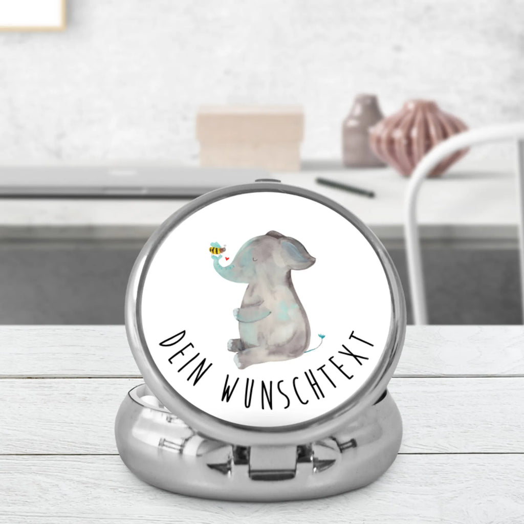 Personalisierte Pillendose Elefant Biene Personalisierte Pillendose, Personalisierte Tablettenbox, Personalisierte Pillendose klein, Personalisierte Pillenorganizer, Personalisierte Dose, Pillendose mit Wunschnamen, Personalisierter Tablettenorganizer, Tabletten, Pillen, Tiermotive, Gute Laune, lustige Sprüche, Tiere, Elefant, Jahrestag, Liebesbeweis, Hochzeitsgeschenk, Biene, Liebesspruch, Heiratsantrag, Liebesgeschenk, Liebe