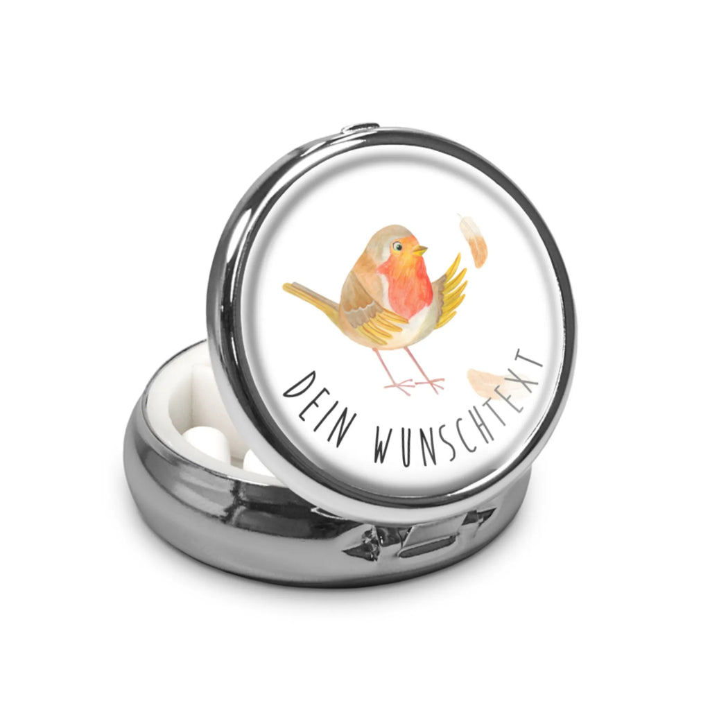 Personalisierte Pillendose Rotkehlchen Federn Personalisierte Dose, Personalisierter Tablettenorganizer, Pillendose mit Wunschnamen, Personalisierte Tablettenbox, Tabletten, Personalisierte Pillendose klein, Pillen, Personalisierte Pillendose, Personalisierte Pillenorganizer, Tiermotive, Gute Laune, lustige Sprüche, Tiere, Rotkehlchen, fliegen, Spruch Mut, Vogel, Motivation Sprüche, Spruch Motivation, What if i fall, Motivationsbilder