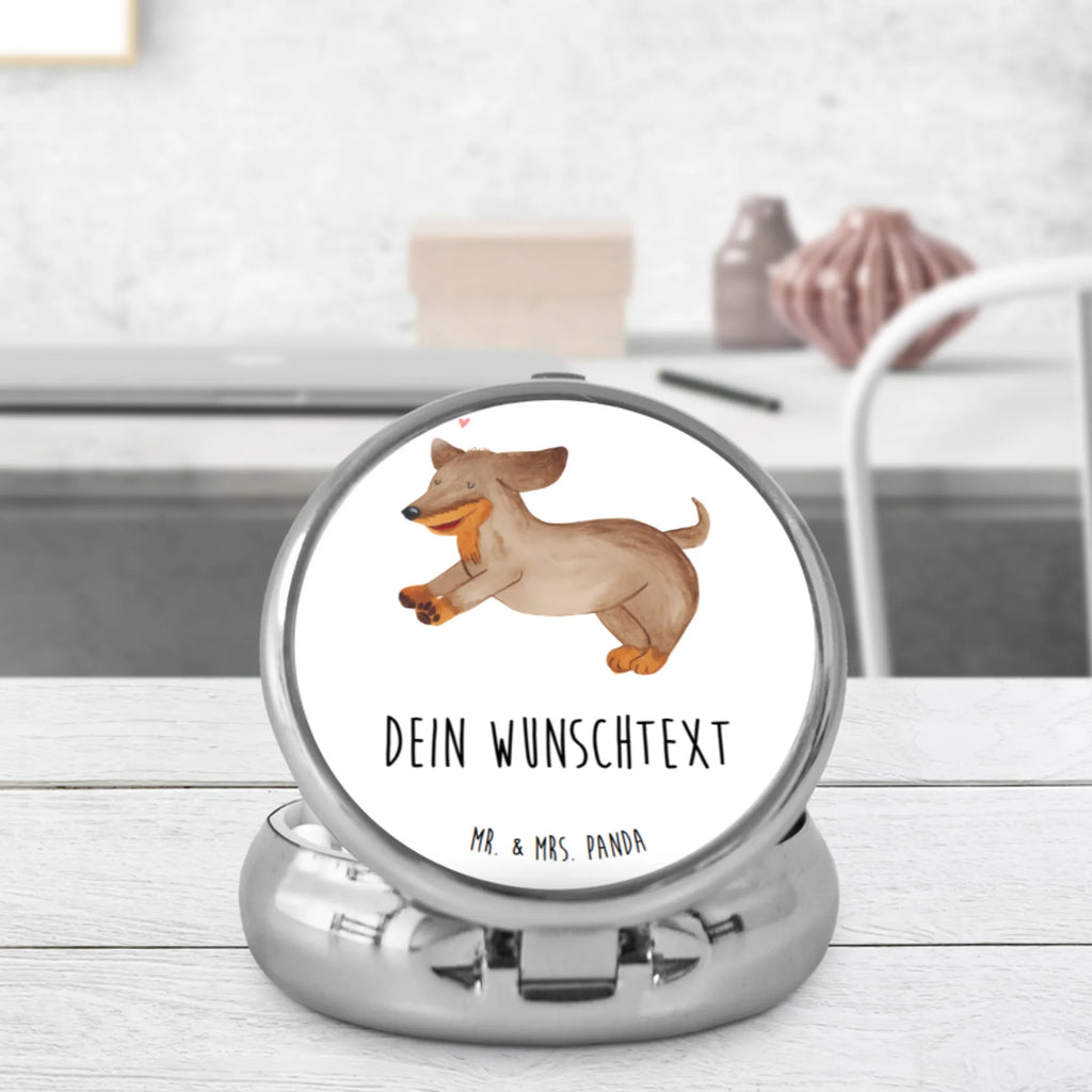 Personalisierte Pillendose Hund Dackel