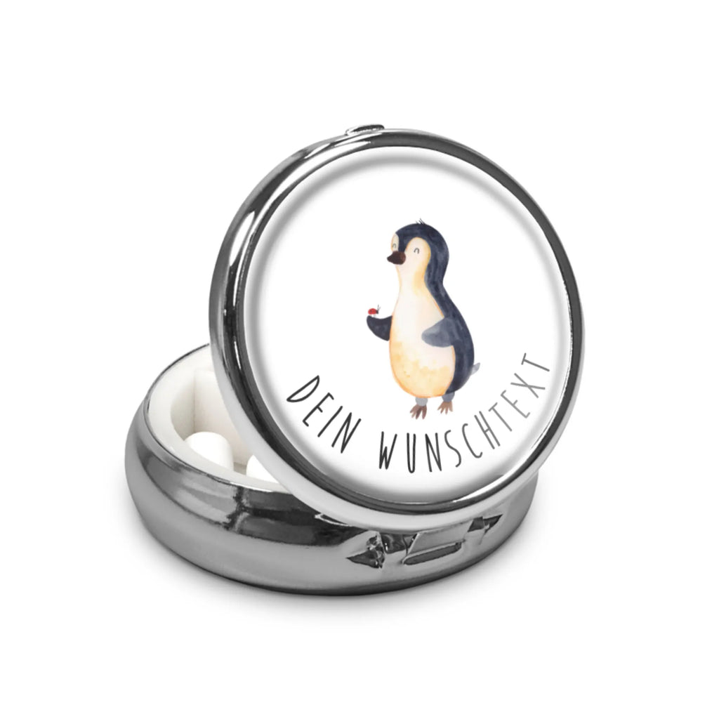 Personalisierte Pillendose Pinguin Marienkäfer Personalisierter Tablettenorganizer, Personalisierte Pillendose, Personalisierte Tablettenbox, Tabletten, Pillen, Pillendose mit Wunschnamen, Personalisierte Pillenorganizer, Personalisierte Dose, Personalisierte Pillendose klein, Pinguin, Wunder, Lebensfreude, Glück, Liebe, Freude, Pinguine, Marienkäfer