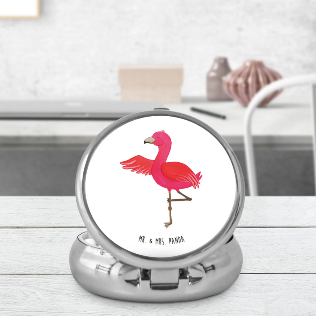 Pillbox flamingo yoga Dose, Pillendose, Pillen, Tablettenorganizer, Tabletten, Tablettenbox, Pillenorganizer, Pillendose klein, Flamingo, Vogel, Yoga, Ärger, Namaste, Aufregen, Entspannung, Yoga-Übung, Tiefenentspannung, Achtsamkeit