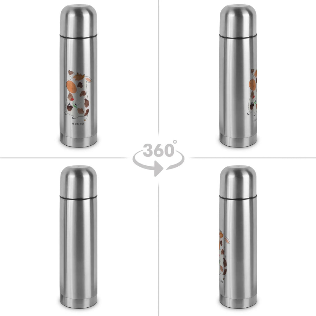 Thermoskanne Kuh Thermoskanne, Bauernhof, Hoftiere, Landwirt, Landwirtin, Milch, Träume, Kühe, Flausen, Kuh, Milchkuh, Spruch, Magie, Motivtion, Hof