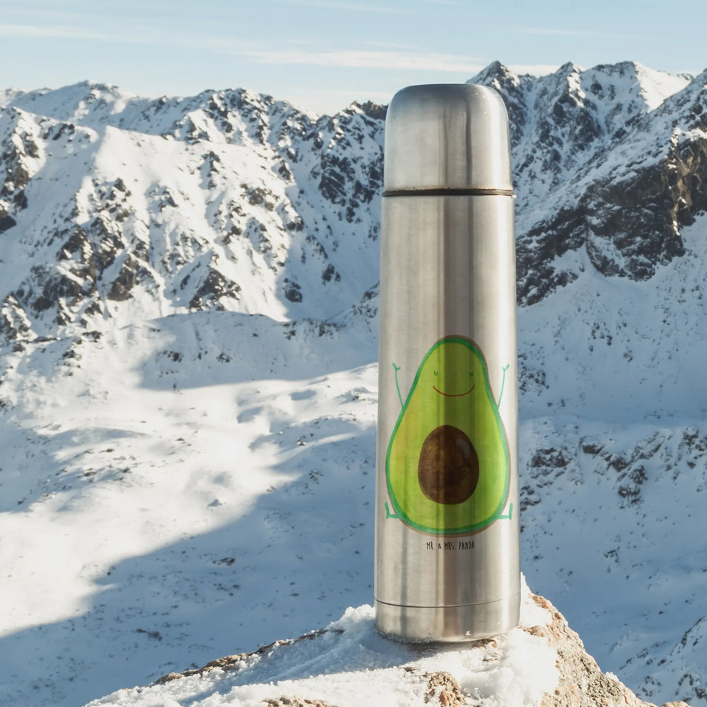 Thermoskanne Avocado Glücklich Thermoskanne, Avocado, Veggie, Vegan, Gesund, Chaos