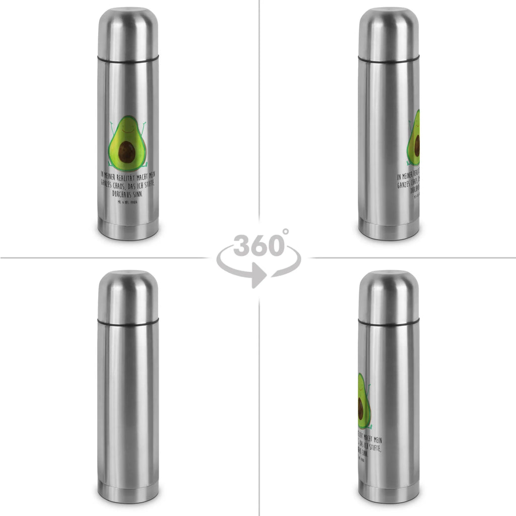 Thermoskanne Avocado Glücklich Thermoskanne, Avocado, Veggie, Vegan, Gesund, Chaos