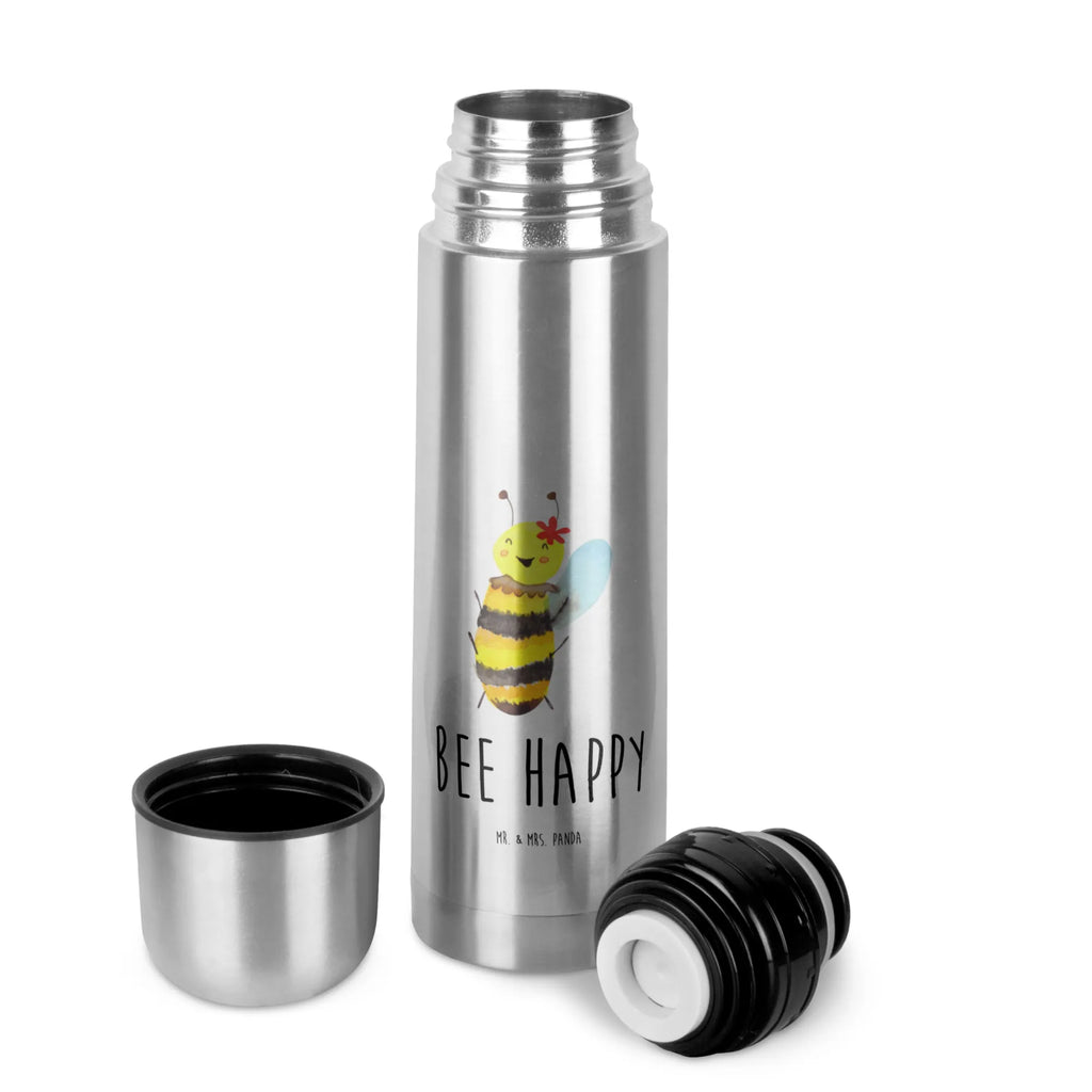 Thermos Flask bee happy Thermoskanne, Biene, Wespe, Hummel