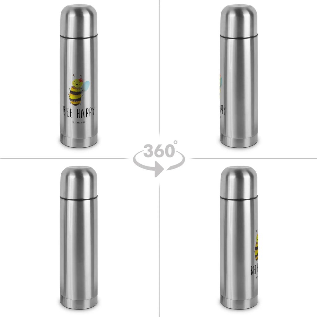 Thermos Flask bee happy Thermoskanne, Biene, Wespe, Hummel