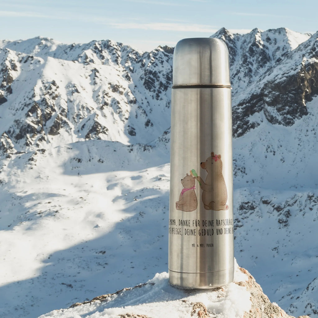 Thermos Flask bear child Thermoskanne, Familie, Vatertag, Muttertag, Bruder, Schwester, Mama, Papa, Oma, Opa, Mutti, Mutter, Geschenk