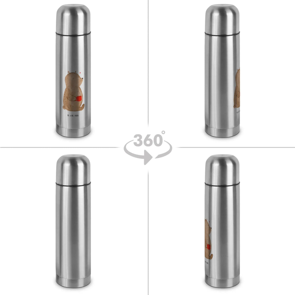 Thermos Flask bear Coffee Thermoskanne, Bär, Teddy, Teddybär, Bären, Kaffee, Welt erobern, Welt retten, Coffee, guten Morgen, Motivation, Morgenroutine