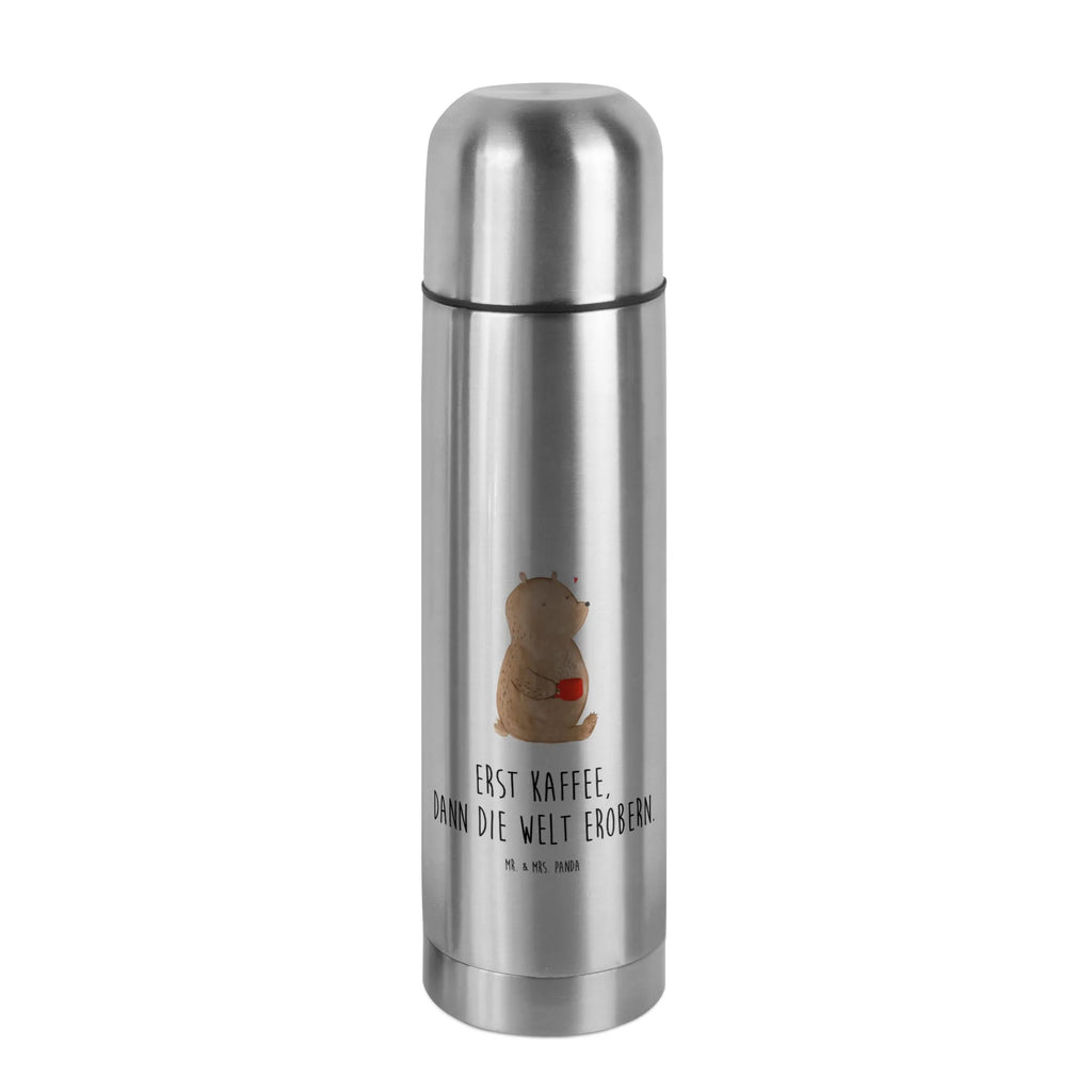 Thermos Flask bear Coffee Thermoskanne, Bär, Teddy, Teddybär, Bären, Kaffee, Welt erobern, Welt retten, Coffee, guten Morgen, Motivation, Morgenroutine