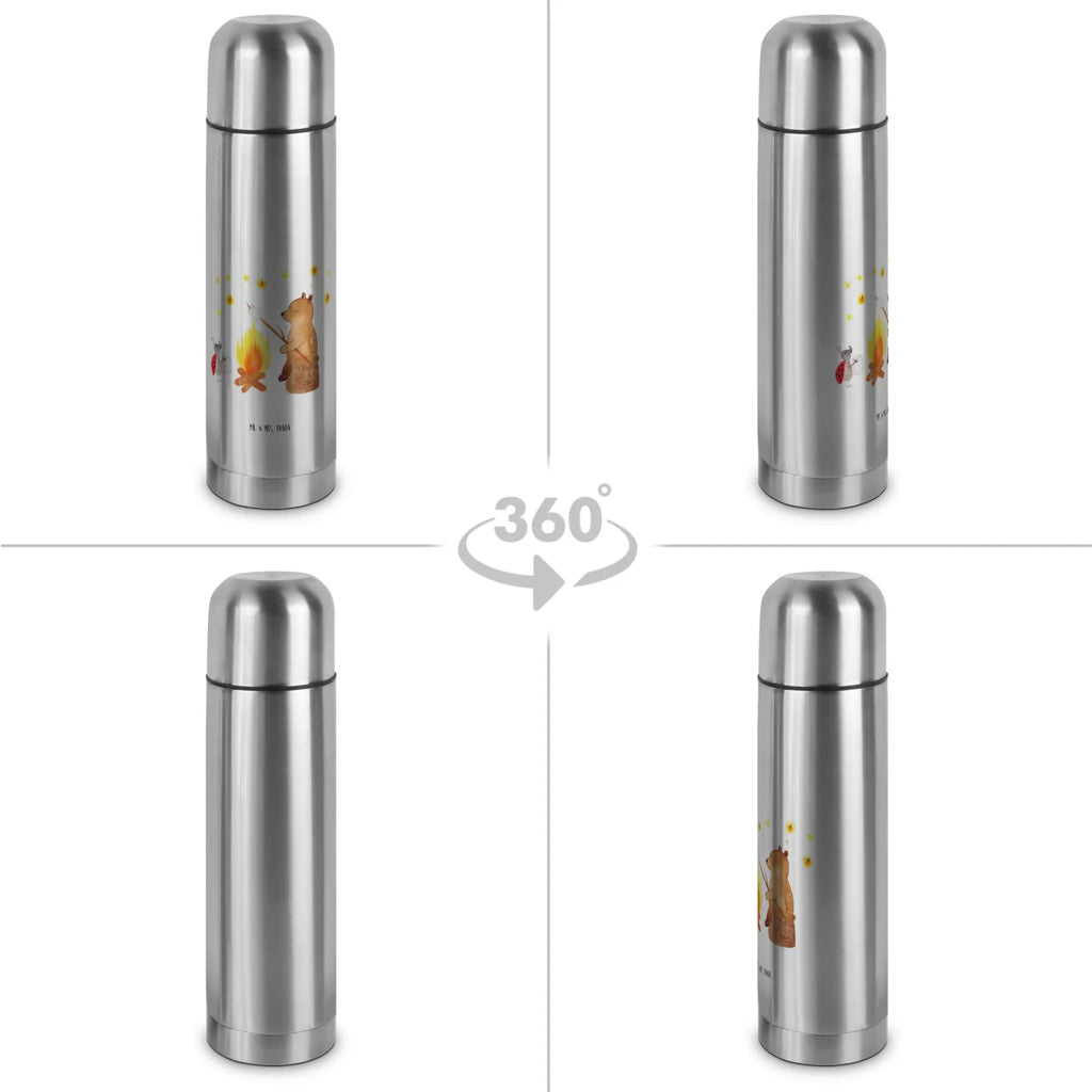 Thermos Flask Bear & Ladybird campfire Thermoskanne, Bär, Teddy, Teddybär, Lagerfeuer