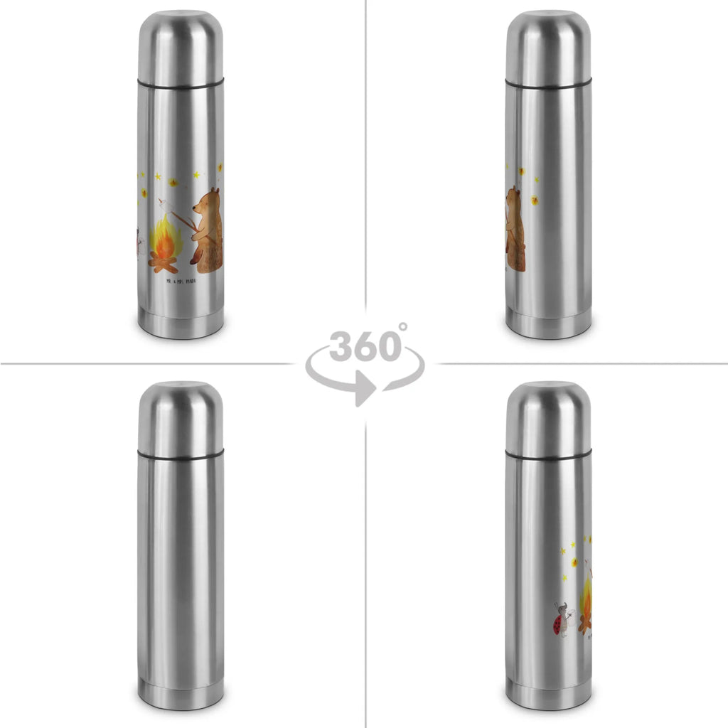 Thermos Flask Bear & Ladybird campfire Thermoskanne, Bär, Teddy, Teddybär, Lagerfeuer