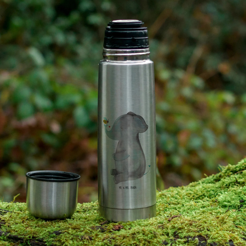 Thermos Flask elephant bee Thermoskanne, Tiermotive, Gute Laune, lustige Sprüche, Tiere, Liebesbeweis, Elefant, Jahrestag, Liebe, Liebesspruch, Liebesgeschenk, Biene, Heiratsantrag, Hochzeitsgeschenk