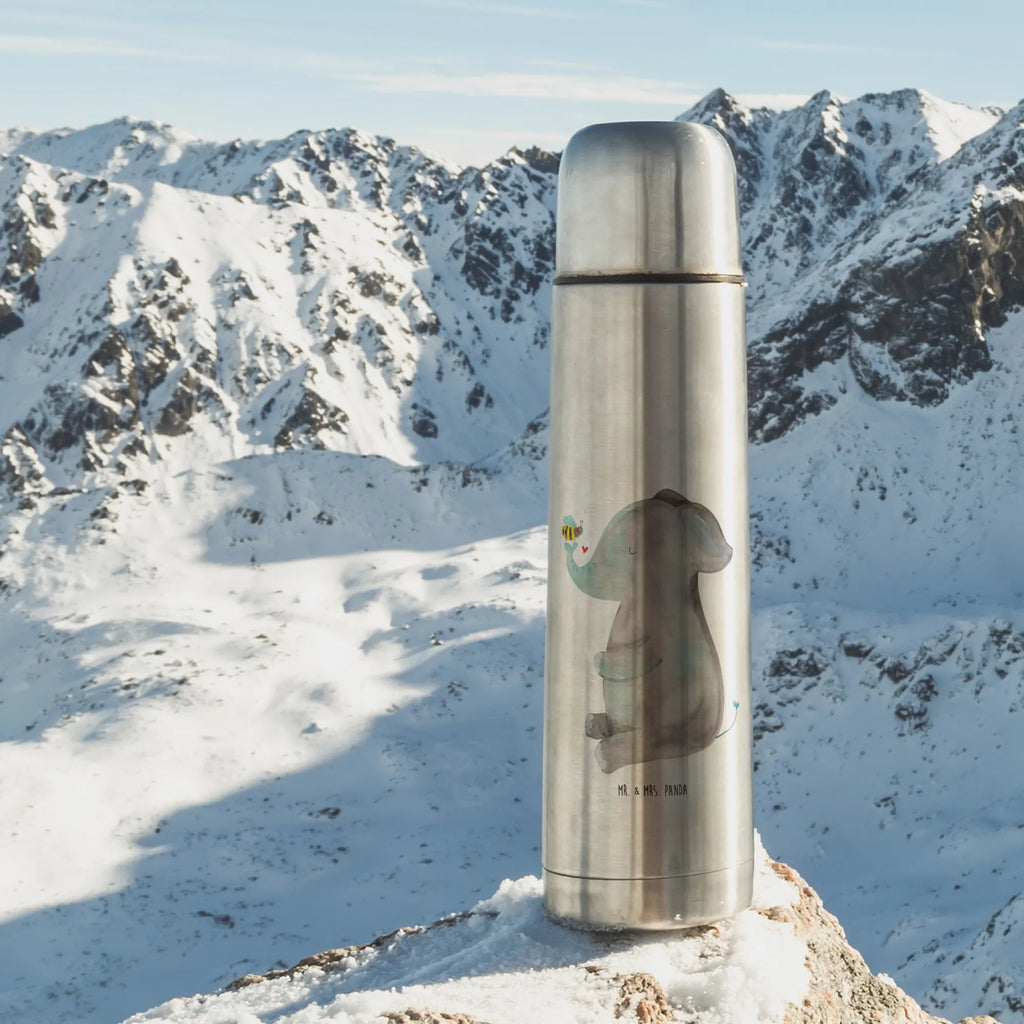 Thermos Flask elephant bee Thermoskanne, Tiermotive, Gute Laune, lustige Sprüche, Tiere, Liebesbeweis, Elefant, Jahrestag, Liebe, Liebesspruch, Liebesgeschenk, Biene, Heiratsantrag, Hochzeitsgeschenk