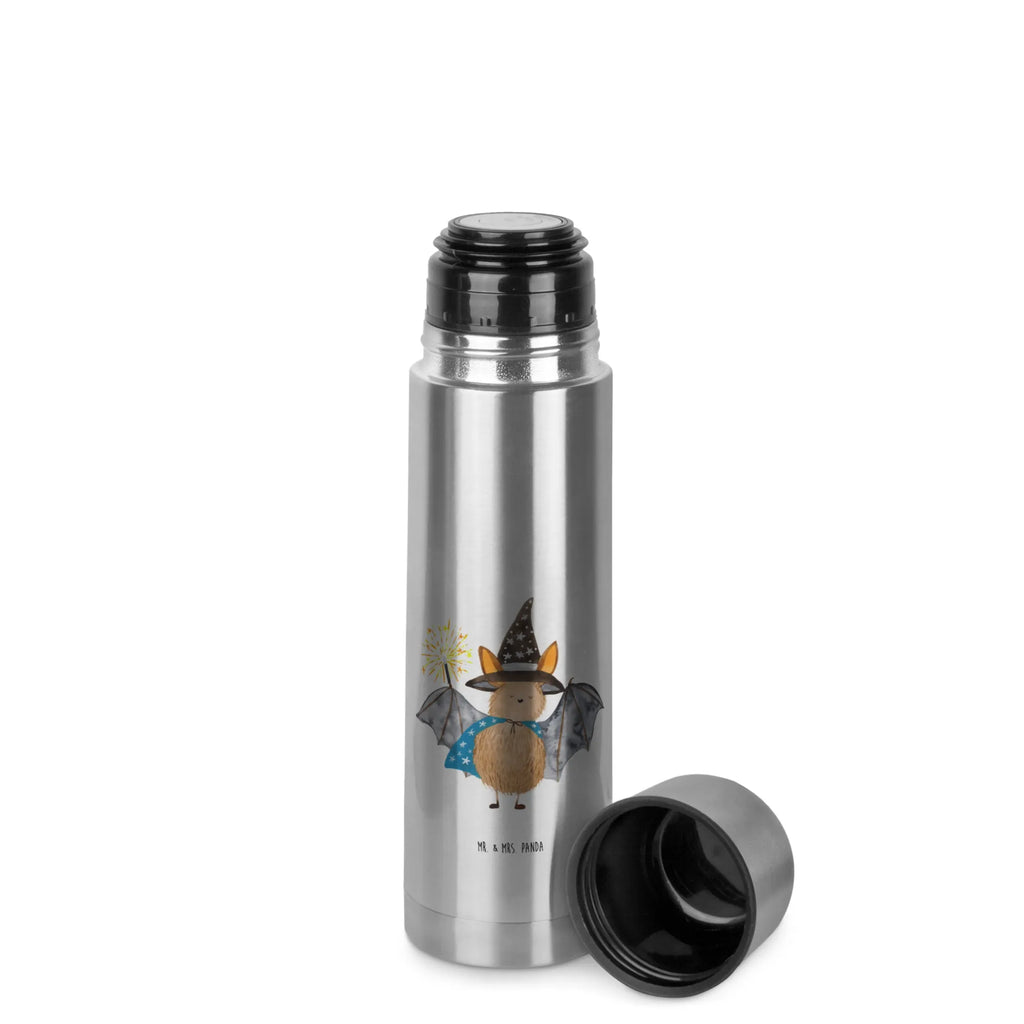 Thermos Flask bat wizard Thermoskanne, Tiermotive, Gute Laune, lustige Sprüche, Tiere, reinsteigern, Magier, Zauberer, Fledermäuse, Frauen, Fledermaus