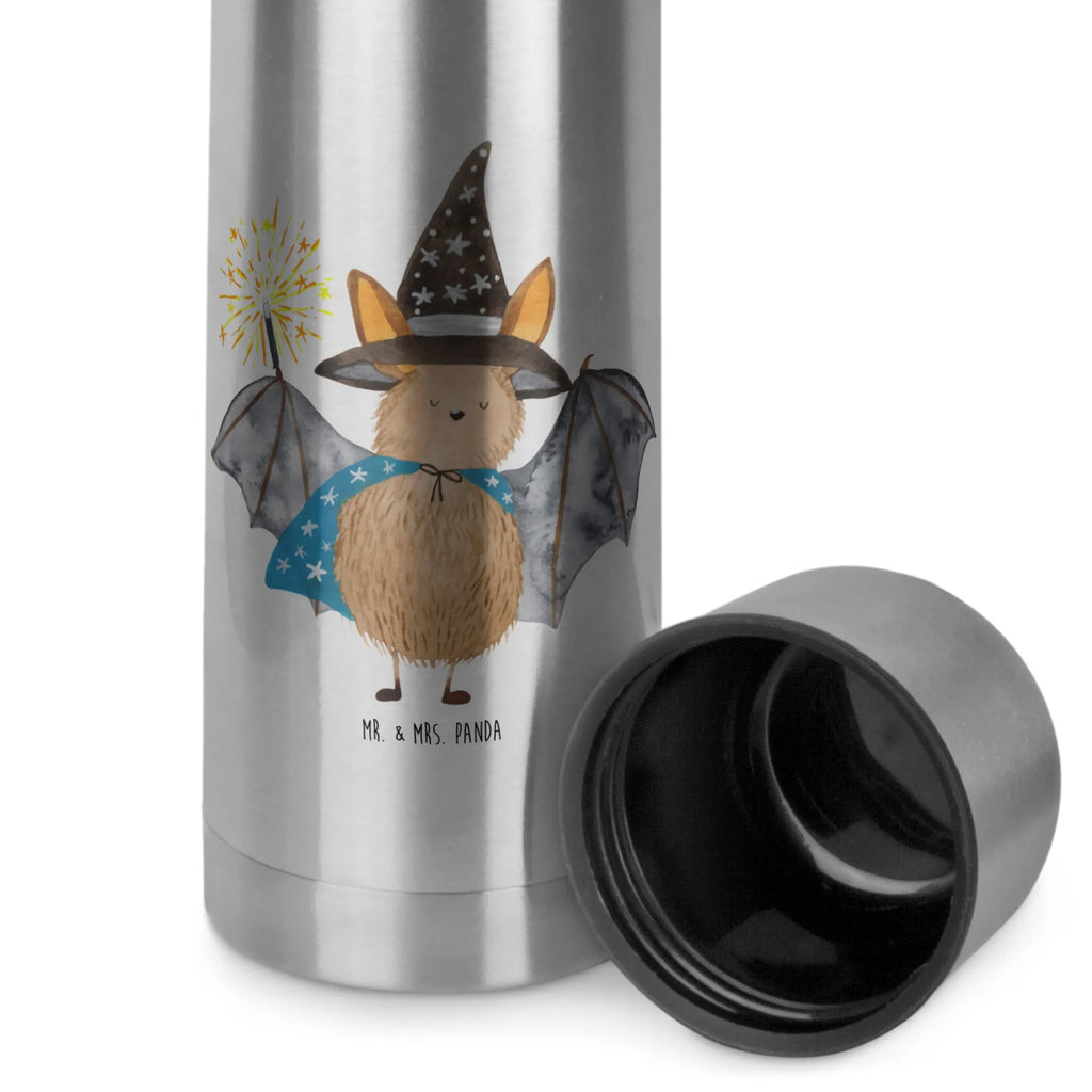 Thermos Flask bat wizard Thermoskanne, Tiermotive, Gute Laune, lustige Sprüche, Tiere, reinsteigern, Magier, Zauberer, Fledermäuse, Frauen, Fledermaus