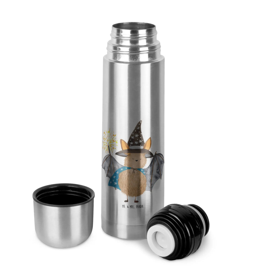 Thermos Flask bat wizard Thermoskanne, Tiermotive, Gute Laune, lustige Sprüche, Tiere, reinsteigern, Magier, Zauberer, Fledermäuse, Frauen, Fledermaus