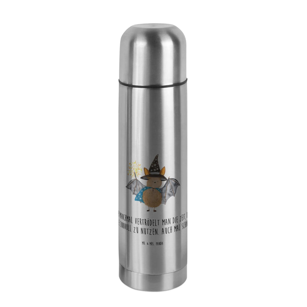 Thermos Flask bat wizard Thermoskanne, Tiermotive, Gute Laune, lustige Sprüche, Tiere, reinsteigern, Magier, Zauberer, Fledermäuse, Frauen, Fledermaus