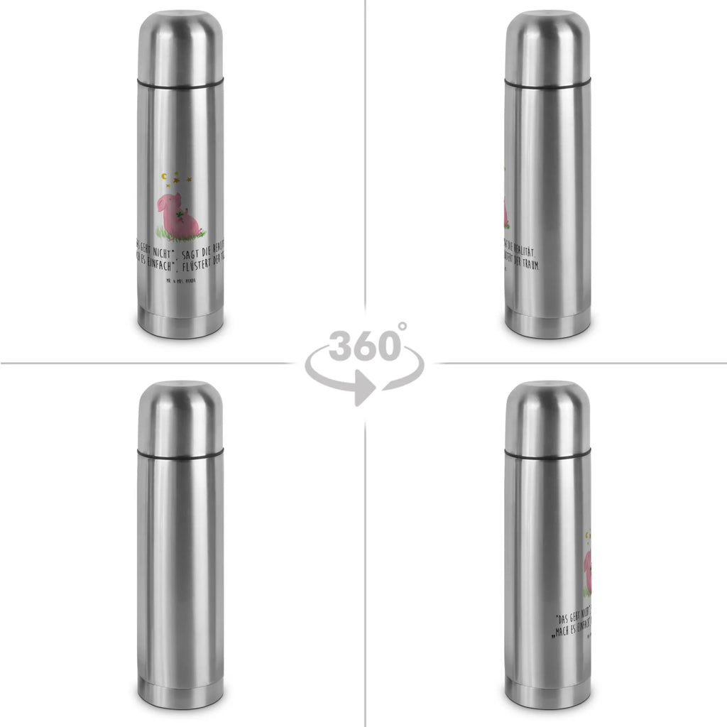 Thermos Flask Pig Luck Thermoskanne, Tiermotive, Gute Laune, lustige Sprüche, Tiere, Sterne, Träume, Schwein, Motivation, Glücksschwein. Glück, Sernchen, Schweinchen, Glücksbringer, Ziele