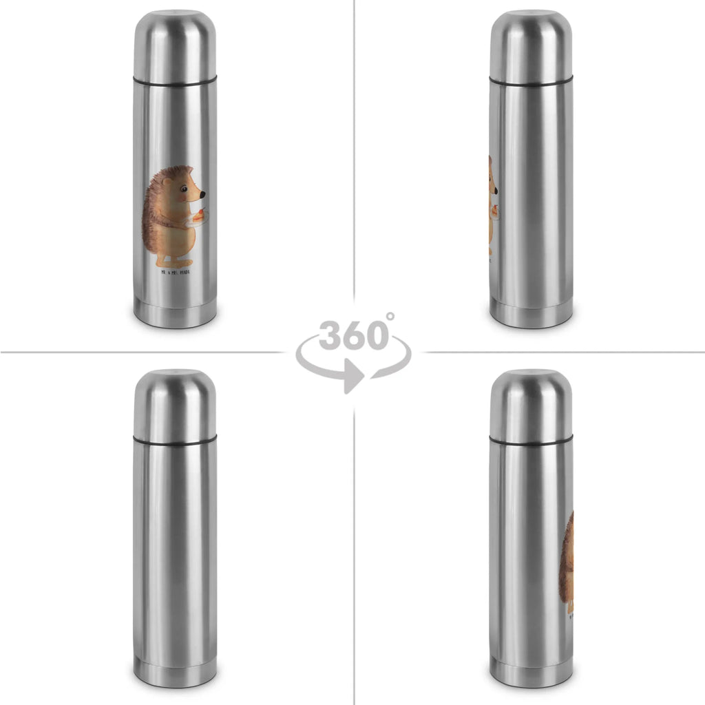 Thermos Flask Hedgehog piece of cake Thermoskanne, Tiermotive, Gute Laune, lustige Sprüche, Tiere, Backen Geschenk, Torte, Igel, Geburtstagskuchen, Einladung Party, Essen Spruch, Kuchen backen, Kuchen