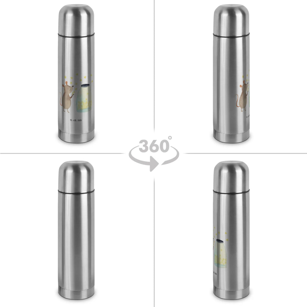 Thermos Flask Mouse Stars Thermoskanne, Tiermotive, Gute Laune, lustige Sprüche, Tiere, Geburt, Taufgeschenk, Wunsch, Maus, Kindergeburtstag, Kind, Geburtstag, erstes Kind, Hoffnung, Taufe, Schwangerschaft, Träume, Sterne