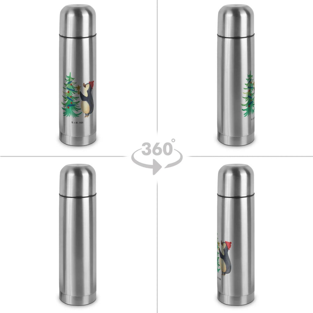 Thermoskanne Pinguin Weihnachtsbaum Thermoskanne, Winter, Weihnachten, Weihnachtsdeko, Nikolaus, Advent, Heiligabend, Wintermotiv, Pinguin