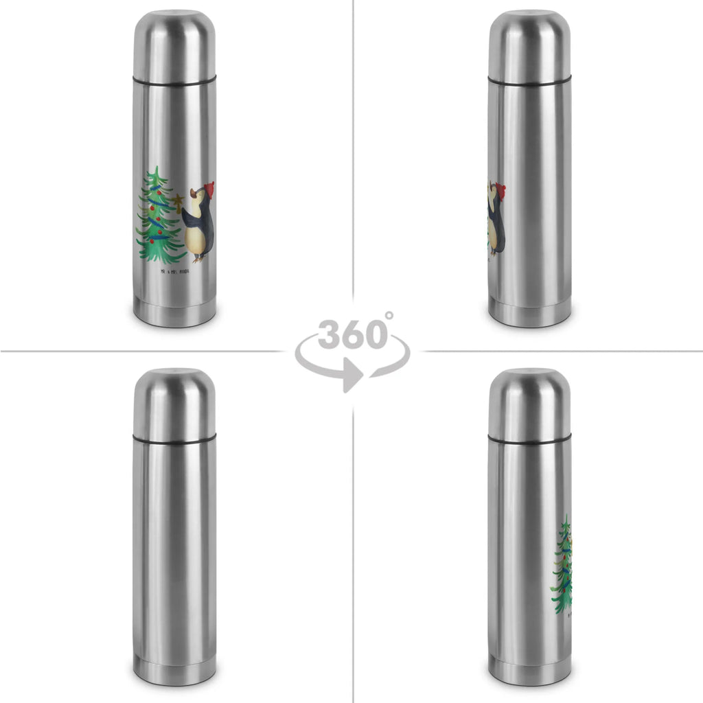 Thermoskanne Pinguin Weihnachtsbaum Thermoskanne, Winter, Weihnachten, Weihnachtsdeko, Nikolaus, Advent, Heiligabend, Wintermotiv, Pinguin