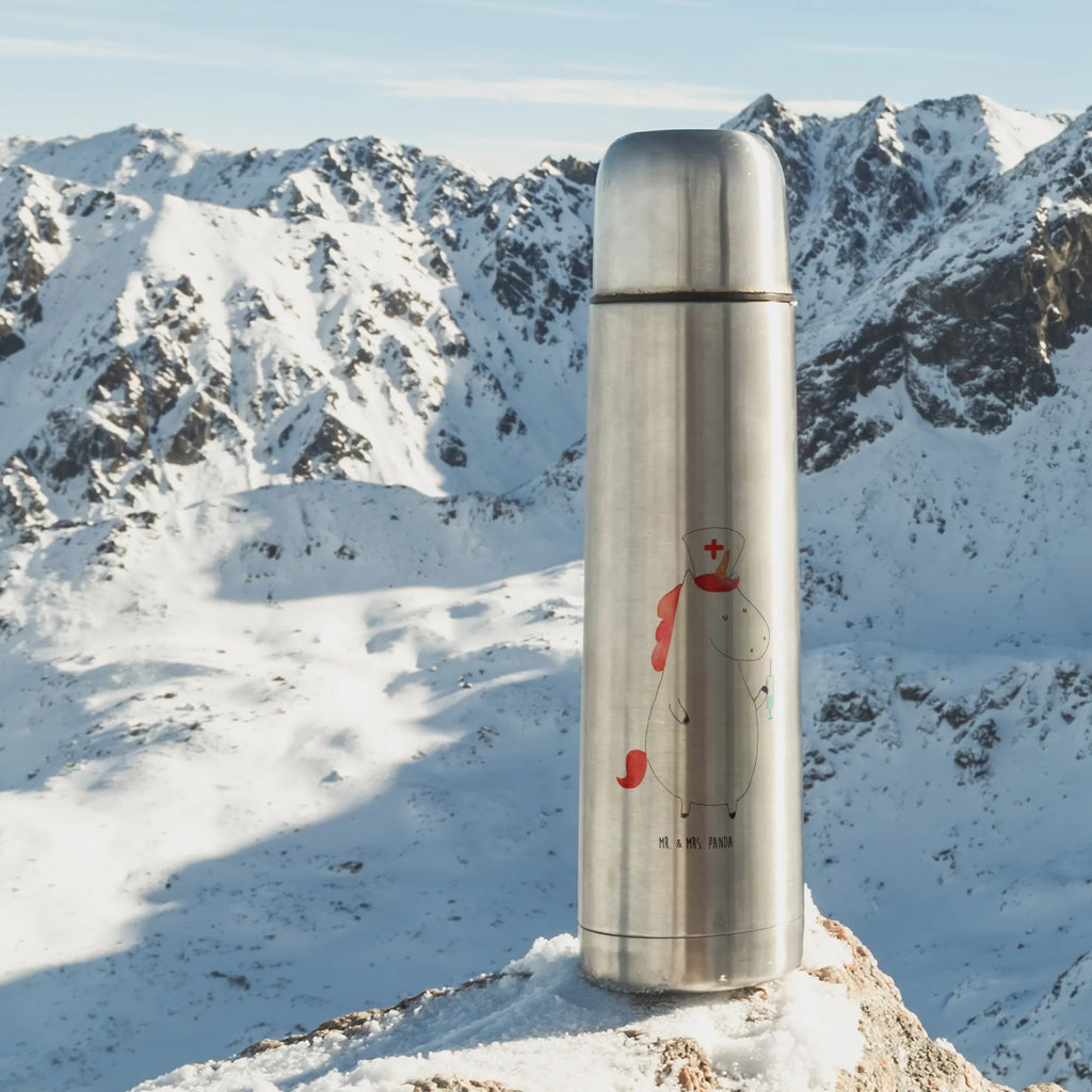 Thermos Flask unicorn Nurse Thermoskanne, Einhorn, Einhörner, Einhorn Deko, Unicorn, Krankenschwester Geschenk, Krankenhaus, Krankenpfleger Geschenk, Krankenpflegerin, Ärztin Geschenk, Krankenschwester Dankeschön