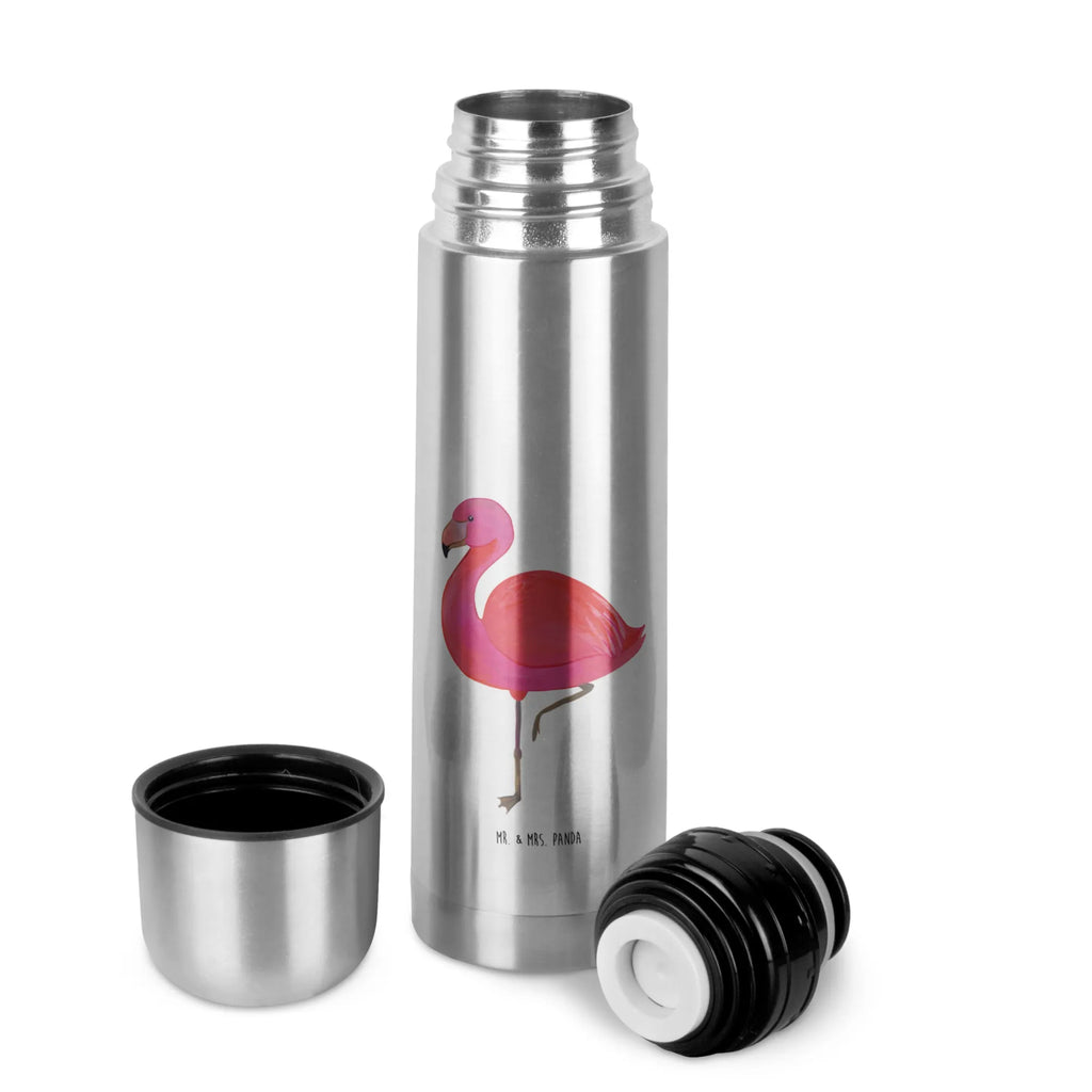 Thermos Flask flamingo Classic Thermoskanne, Flamingo, Geschwister, Spruch, ich, Sohn, Freundinnen, Selbstliebe, für mich, Stolz, Einzigartig, Außenseiter, Freundin, Tochter
