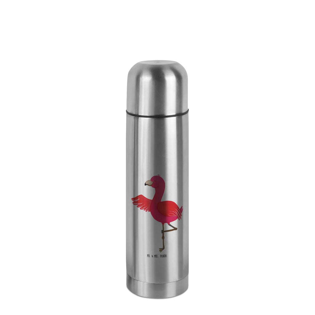 Thermos Flask flamingo yoga Thermoskanne, Flamingo, Namaste, Aufregen, Yoga, Achtsamkeit, Vogel, Entspannung, Yoga-Übung, Ärger, Tiefenentspannung